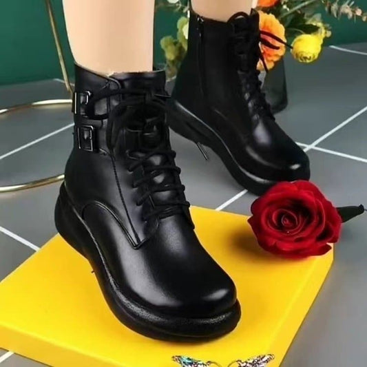 Soft leather boots for women 